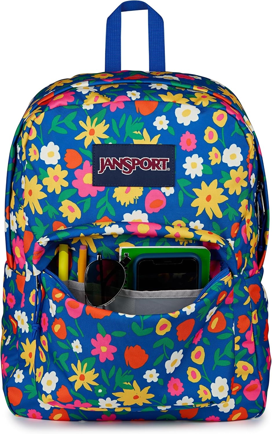 image:imageJanSport SuperBreak One Backpack Durable Lightweight Bag with 1 Main Compartment Front Utility Pocket with Builtin Organizer Premium Backpack Pastel PetalsFlower Market