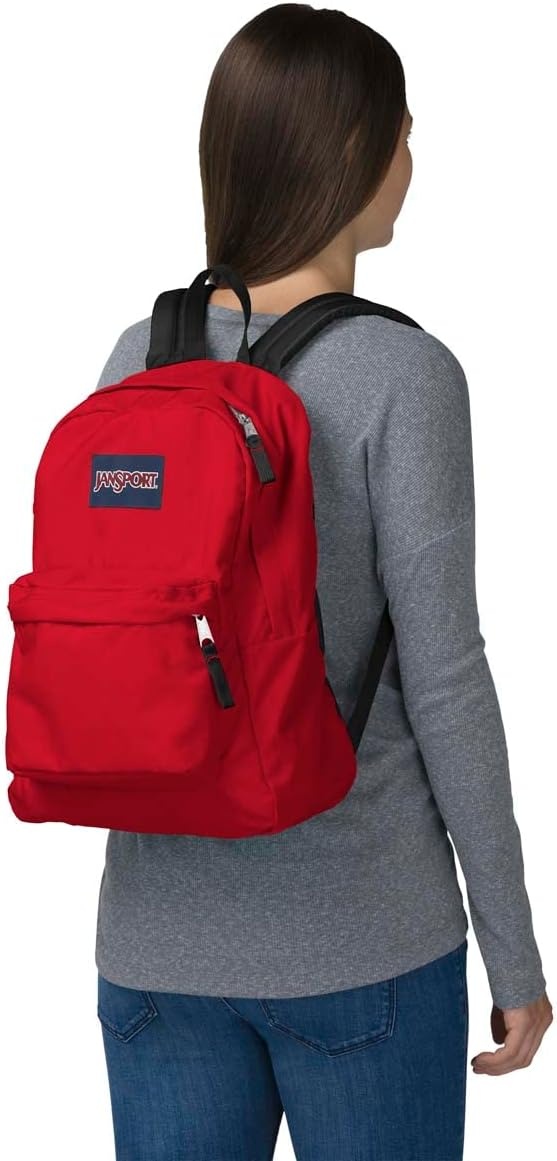image:imageJanSport SuperBreak One Backpack Durable Lightweight Bag with 1 Main Compartment Front Utility Pocket with Builtin Organizer Premium Backpack Pastel PetalsRed Tape