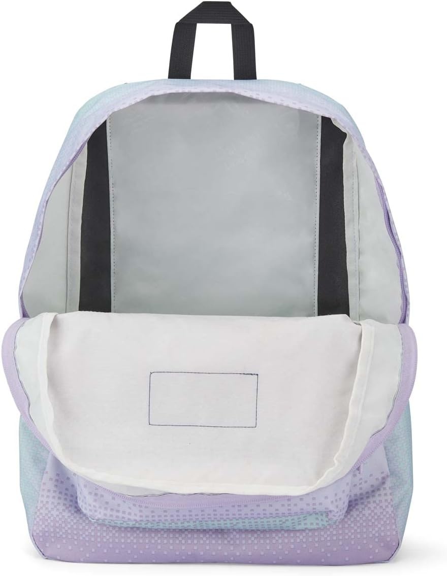 image:imageJanSport SuperBreak One Backpack Durable Lightweight Bag with 1 Main Compartment Front Utility Pocket with Builtin Organizer Premium Backpack Pastel Petals8 Bit Ombre