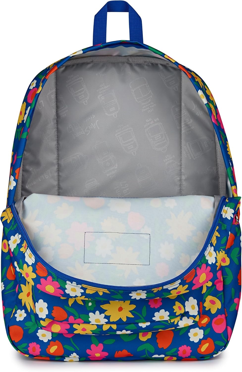 image:imageJanSport SuperBreak One Backpack Durable Lightweight Bag with 1 Main Compartment Front Utility Pocket with Builtin Organizer Premium Backpack Pastel PetalsFlower Market