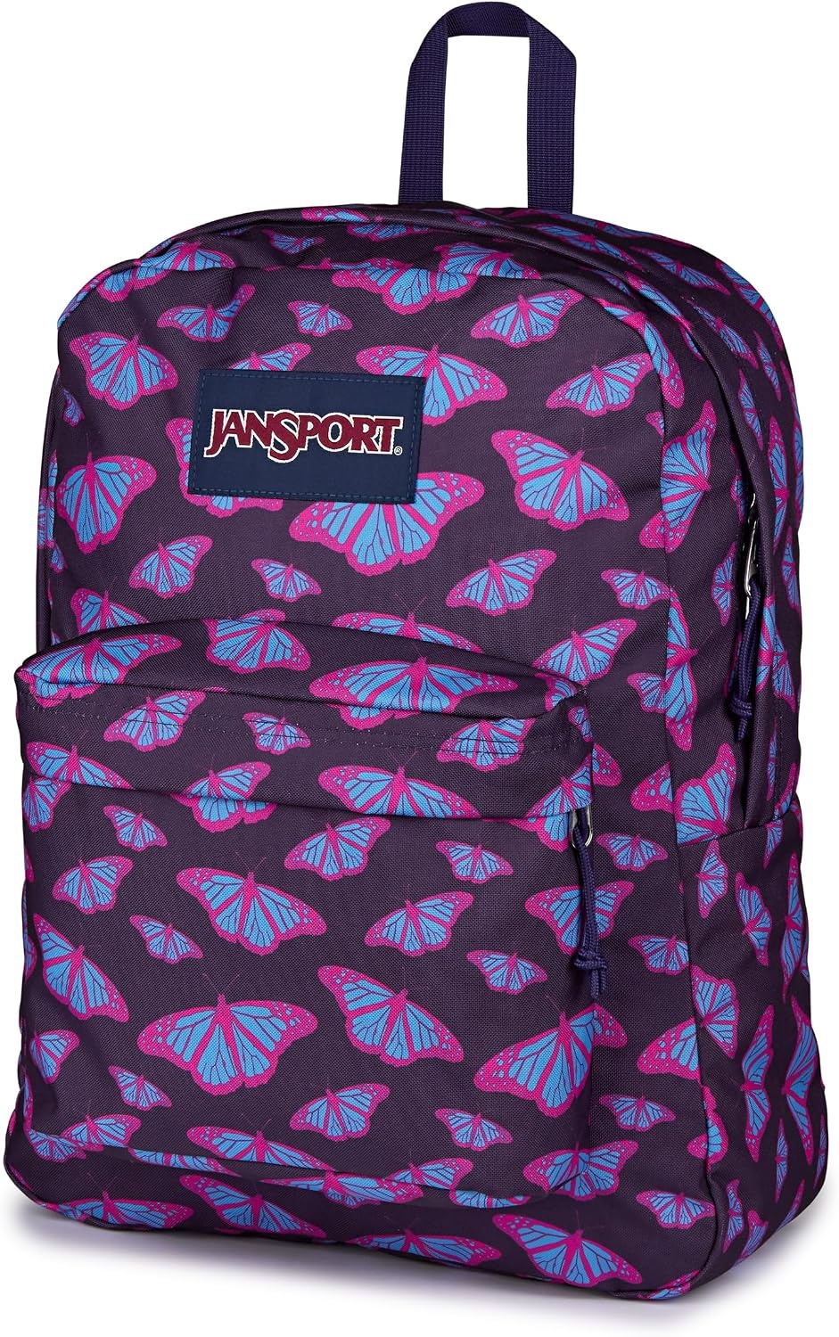 image:imageJanSport SuperBreak One Backpack Durable Lightweight Bag with 1 Main Compartment Front Utility Pocket with Builtin Organizer Premium Backpack Pastel PetalsFlutter By Purple