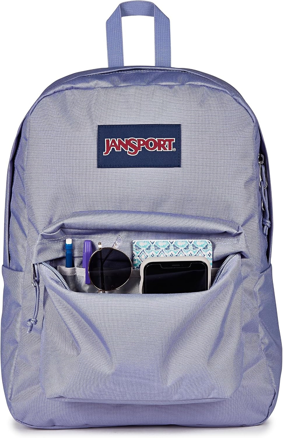 image:imageJanSport SuperBreak One Backpack Durable Lightweight Bag with 1 Main Compartment Front Utility Pocket with Builtin Organizer Premium Backpack Pastel PetalsLavender Ash