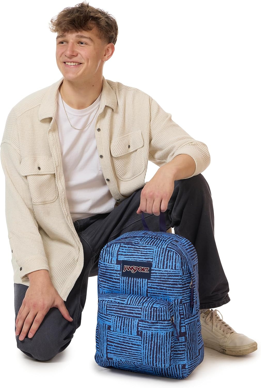 image:imageJanSport SuperBreak One Backpack Durable Lightweight Bag with 1 Main Compartment Front Utility Pocket with Builtin Organizer Premium Backpack Pastel PetalsThreaded