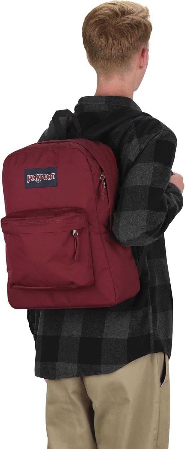 image:imageJanSport SuperBreak One Backpack Durable Lightweight Bag with 1 Main Compartment Front Utility Pocket with Builtin Organizer Premium Backpack Pastel PetalsRusset Red