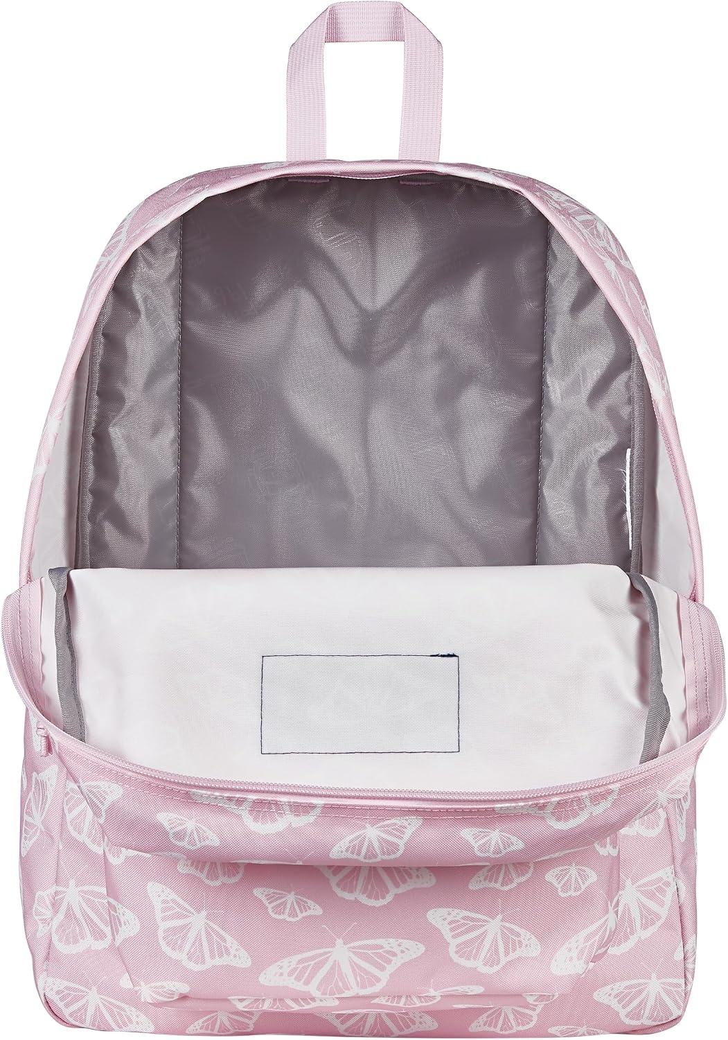 image:imageJanSport SuperBreak One Backpack Durable Lightweight Bag with 1 Main Compartment Front Utility Pocket with Builtin Organizer Premium Backpack Pastel PetalsFlutter By Pink IceWhitePink Ice