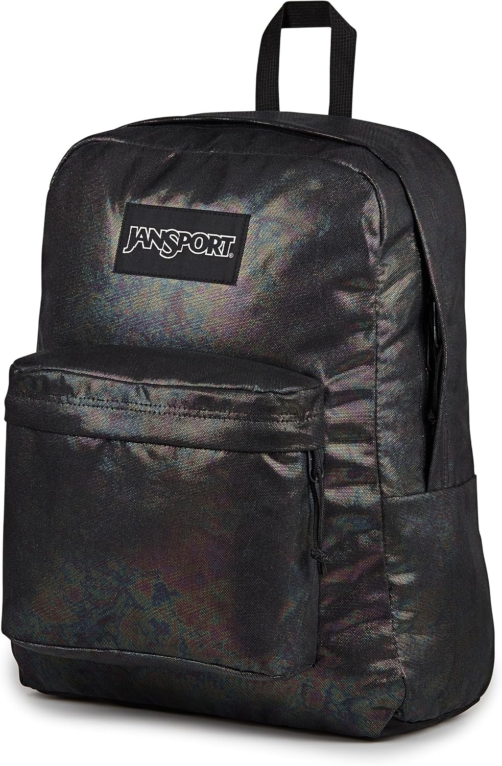 image:imageJanSport SuperBreak Plus Backpack with Padded 15inch Laptop Sleeve and Integrated Bottle Pocket Spacious and Durable Daypack for Work and Travel Butterfly BaddieOil Slick Black