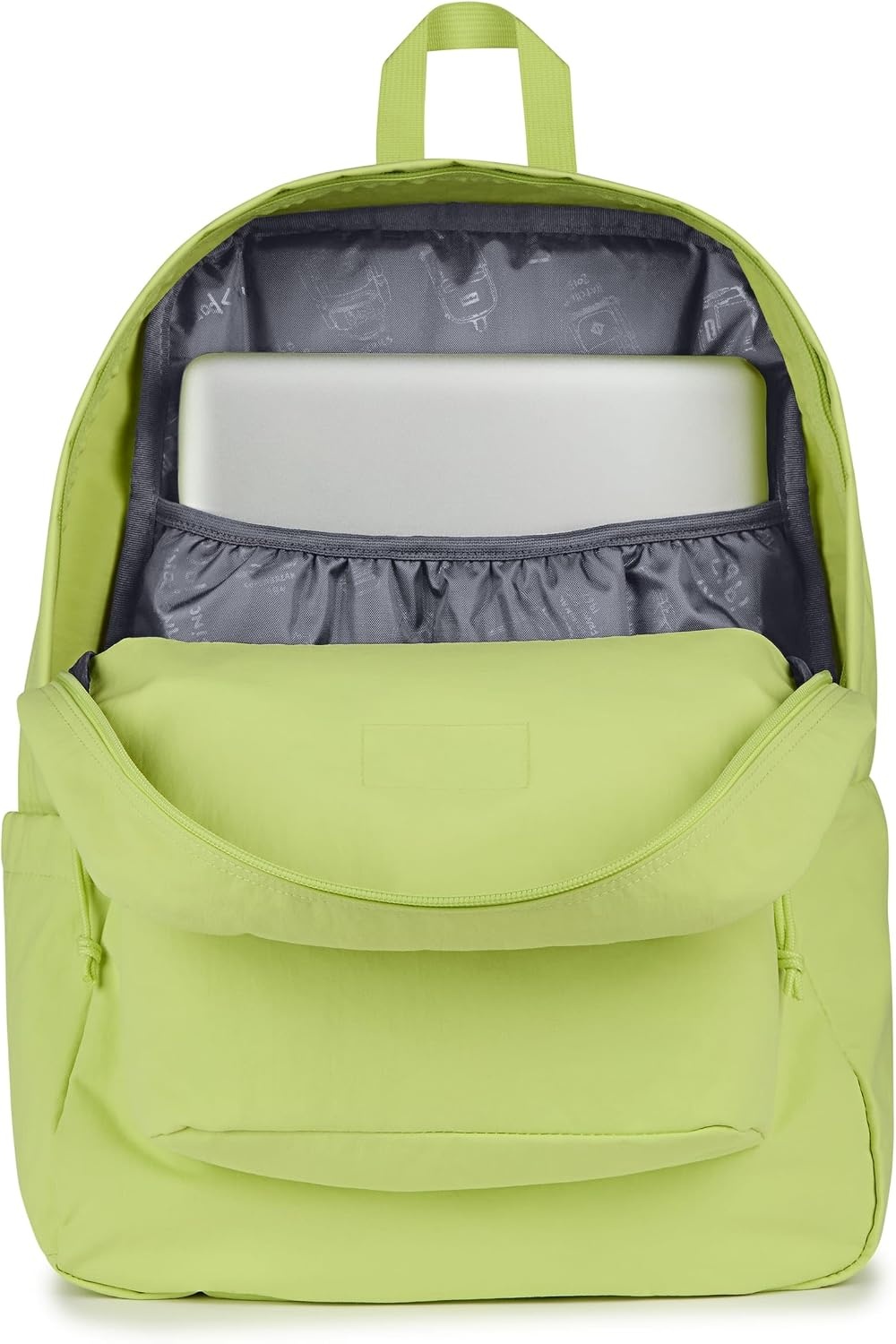 image:imageJanSport SuperBreak Plus Backpack with Padded 15inch Laptop Sleeve and Integrated Bottle Pocket Spacious and Durable Daypack for Work and Travel Butterfly BaddieLime Citron