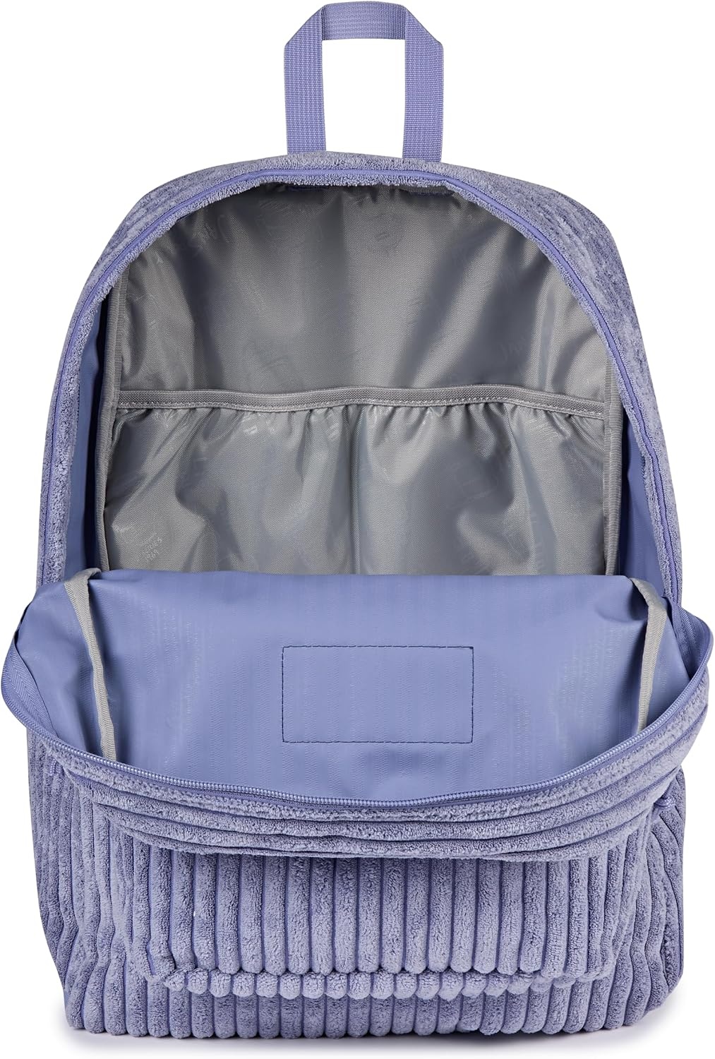 image:imageJanSport SuperBreak Plus Backpack with Padded 15inch Laptop Sleeve and Integrated Bottle Pocket Spacious and Durable Daypack for Work and Travel Butterfly BaddieSurreal Corduroy Lavender Ash