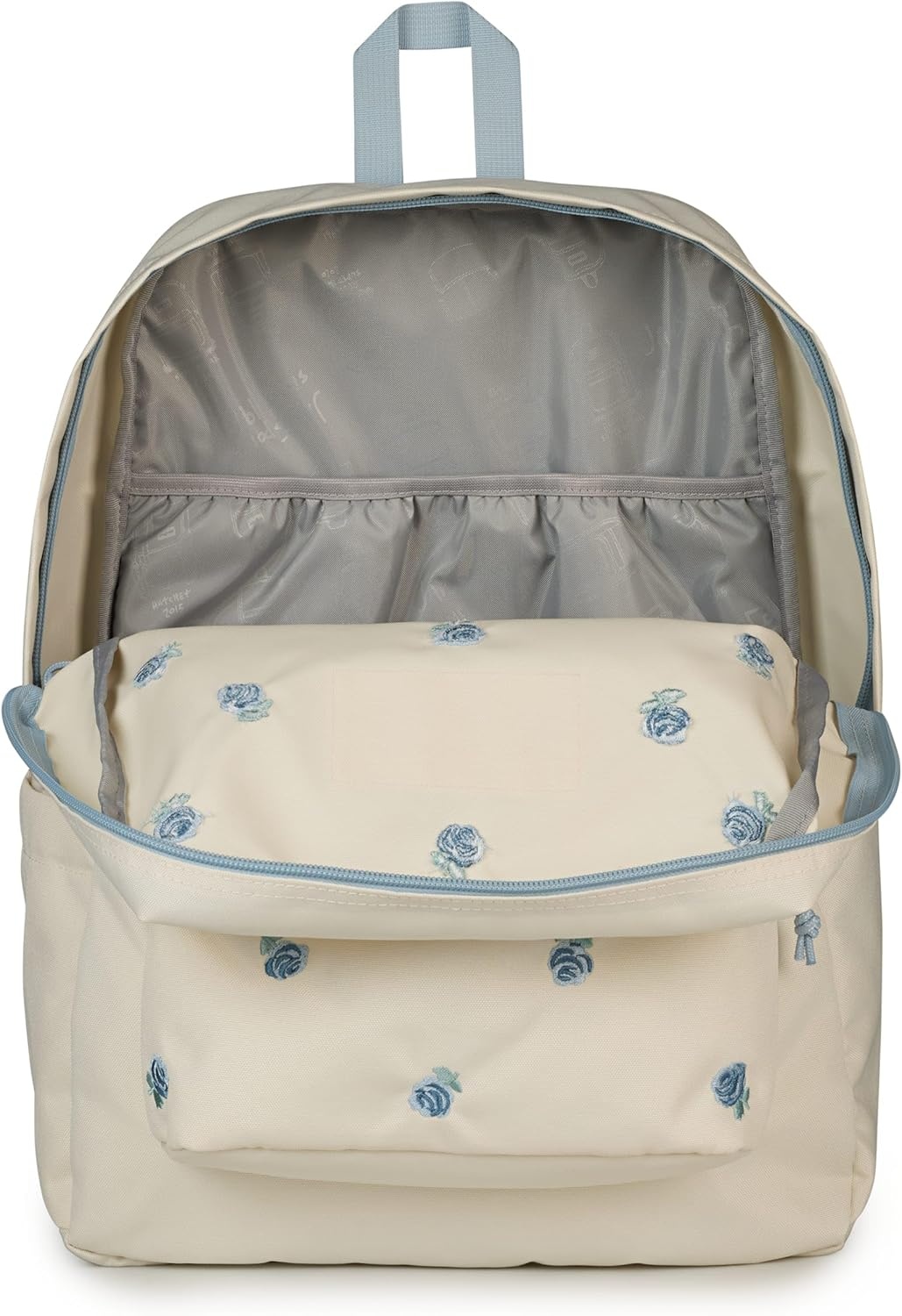 image:imageJanSport SuperBreak Plus Backpack with Padded 15inch Laptop Sleeve and Integrated Bottle Pocket Spacious and Durable Daypack for Work and Travel Butterfly BaddieJust a Rose Emb Moon FlowerBlueGreen