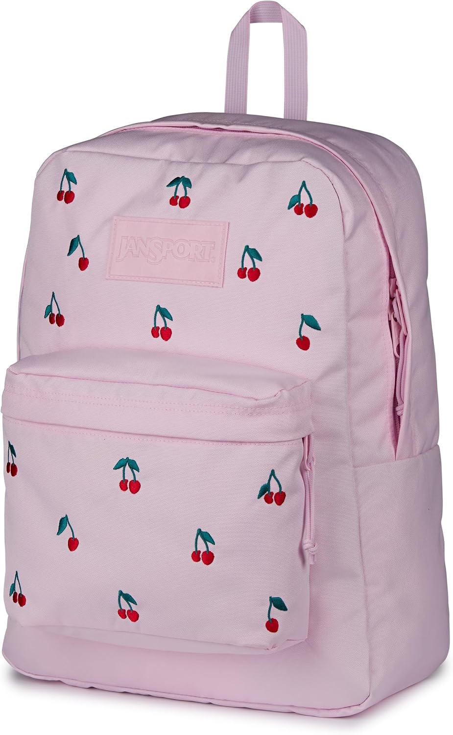 image:imageJanSport SuperBreak Plus Backpack with Padded 15inch Laptop Sleeve and Integrated Bottle Pocket Spacious and Durable Daypack for Work and Travel Butterfly BaddiePink Ice Cherry Emb