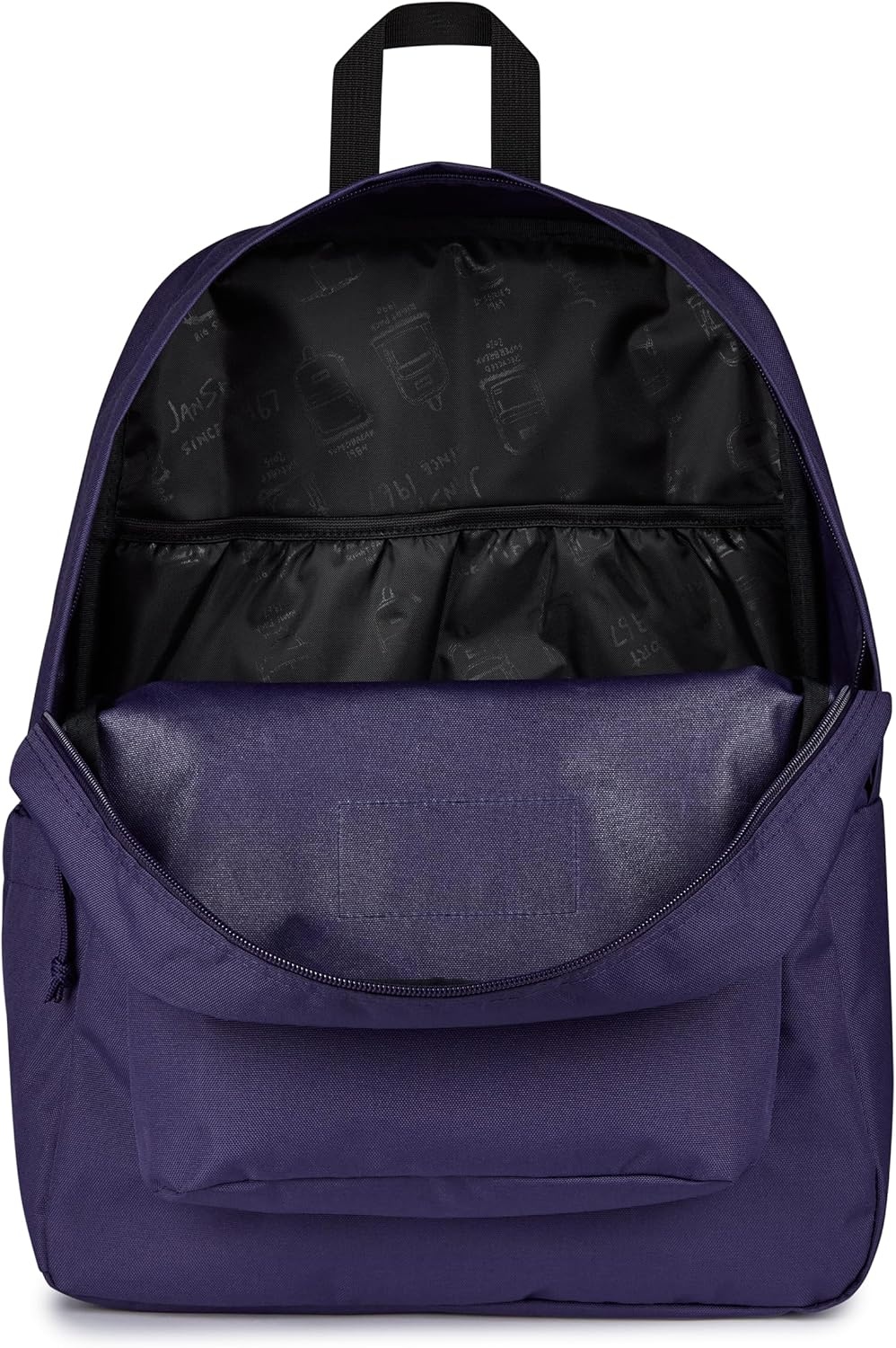 image:imageJanSport SuperBreak Plus Backpack with Padded 15inch Laptop Sleeve and Integrated Bottle Pocket Spacious and Durable Daypack for Work and Travel Butterfly BaddieAmethyst Angst