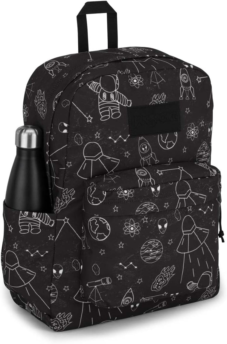 image:imageJanSport SuperBreak Plus Backpack with Padded 15inch Laptop Sleeve and Integrated Bottle Pocket Spacious and Durable Daypack for Work and Travel Cosmic City