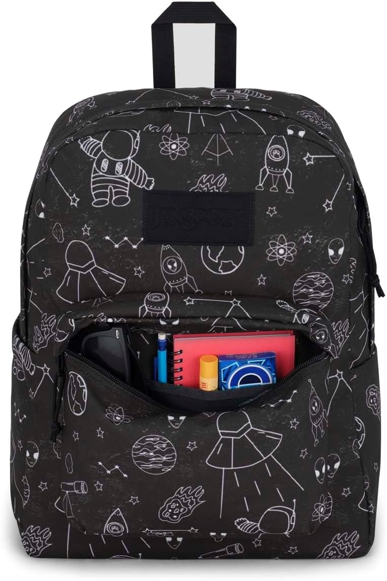 image:imageJanSport SuperBreak Plus Backpack with Padded 15inch Laptop Sleeve and Integrated Bottle Pocket Spacious and Durable Daypack for Work and Travel Cosmic City