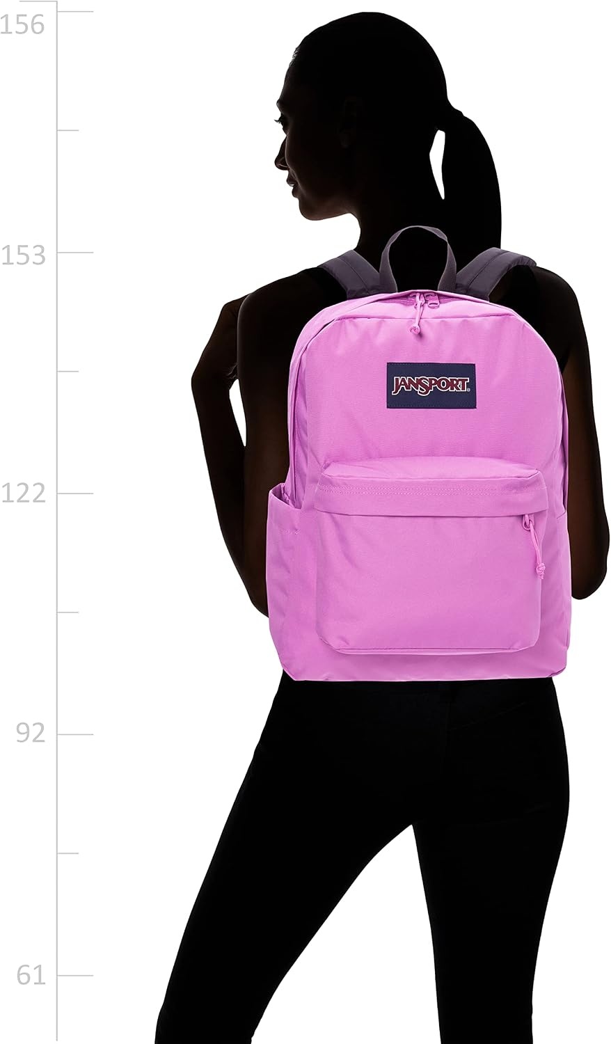 image:imageJanSport SuperBreak Plus Backpack with Padded 15inch Laptop Sleeve and Integrated Bottle Pocket Spacious and Durable Daypack for Work and Travel Pastel LilacPurple Orchid