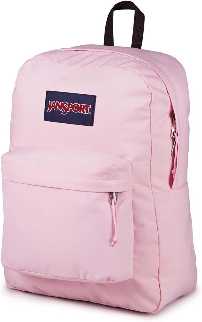 image:imageJanSport SuperBreak Plus Backpack with Padded 15inch Laptop Sleeve and Integrated Bottle Pocket Spacious and Durable Daypack for Work and Travel Pastel LilacPink Ice