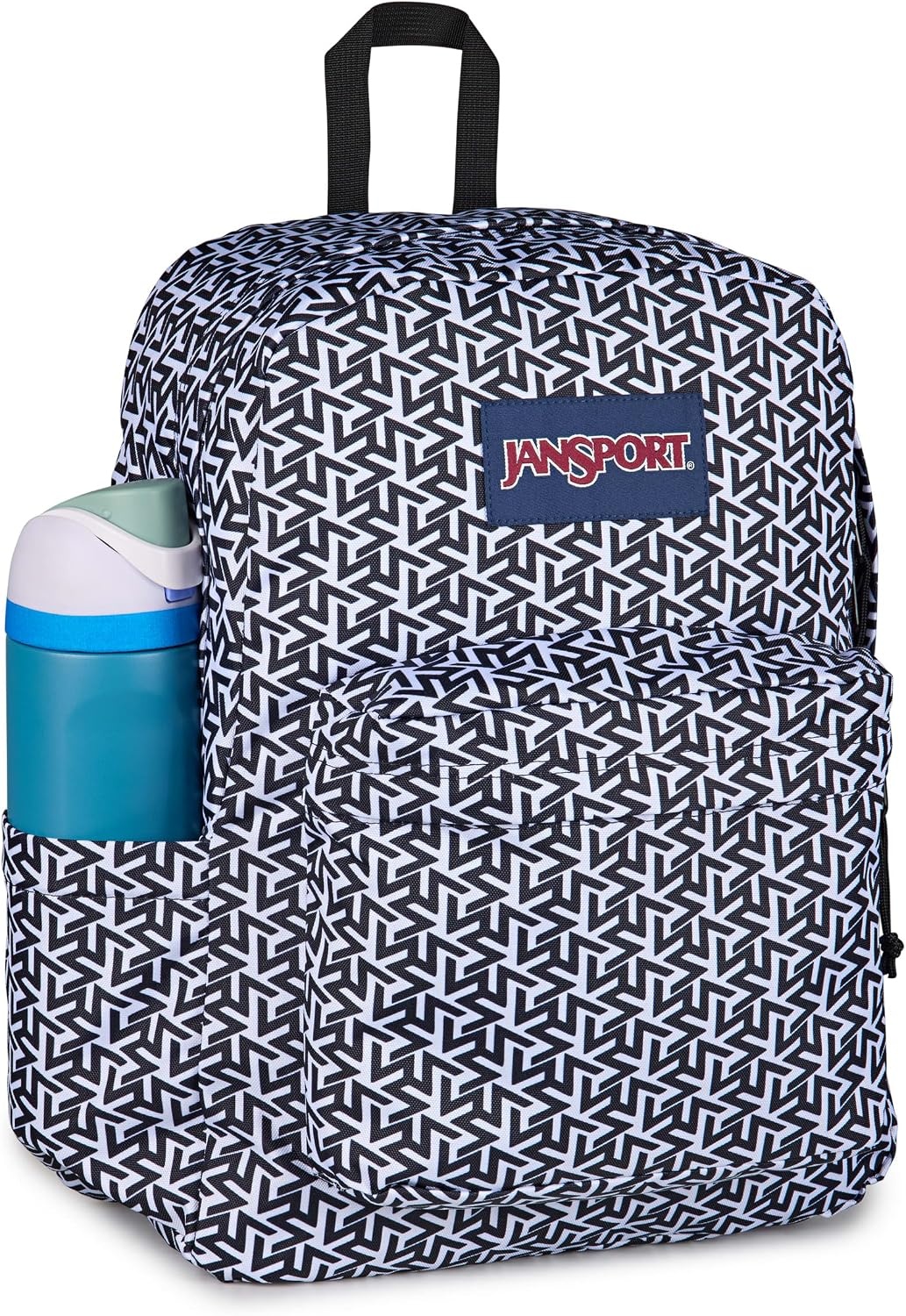image:imageJanSport SuperBreak Plus Backpack with Padded 15inch Laptop Sleeve and Integrated Bottle Pocket Spacious and Durable Daypack for Work and Travel Pastel LilacTeam Colors WhiteBlackBlack