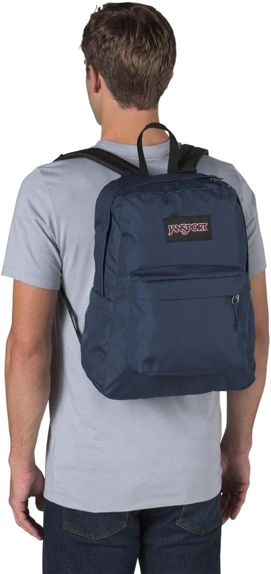 image:imageJanSport SuperBreak Plus Backpack with Padded 15inch Laptop Sleeve and Integrated Bottle Pocket Spacious and Durable Daypack for Work and Travel Pastel LilacNavy