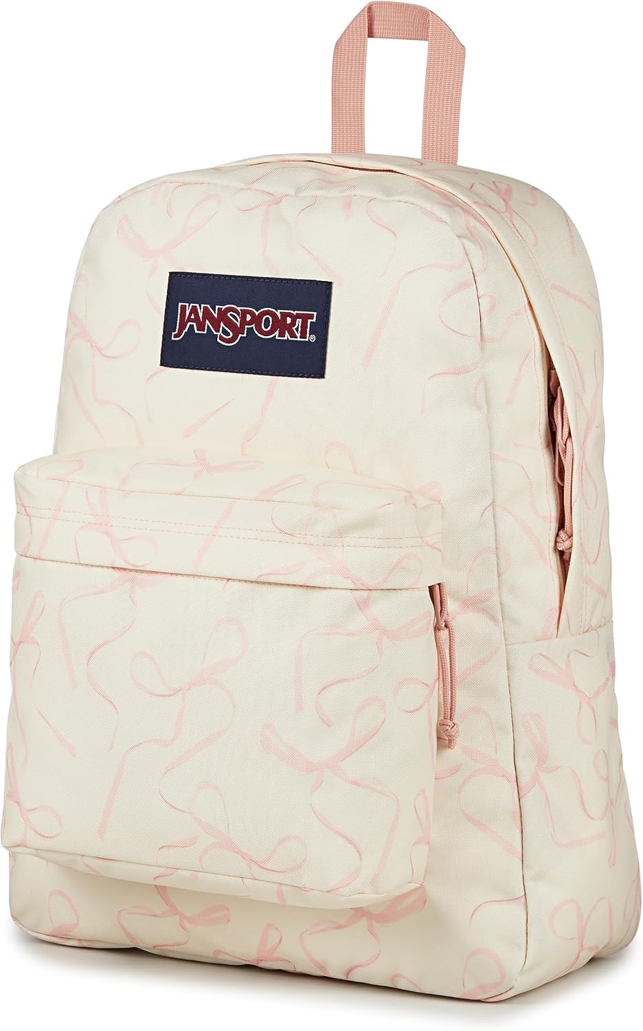 image:imageJanSport SuperBreak Plus Backpack with Padded 15inch Laptop Sleeve and Integrated Bottle Pocket Spacious and Durable Daypack for Work and Travel Pastel LilacRows of Bows