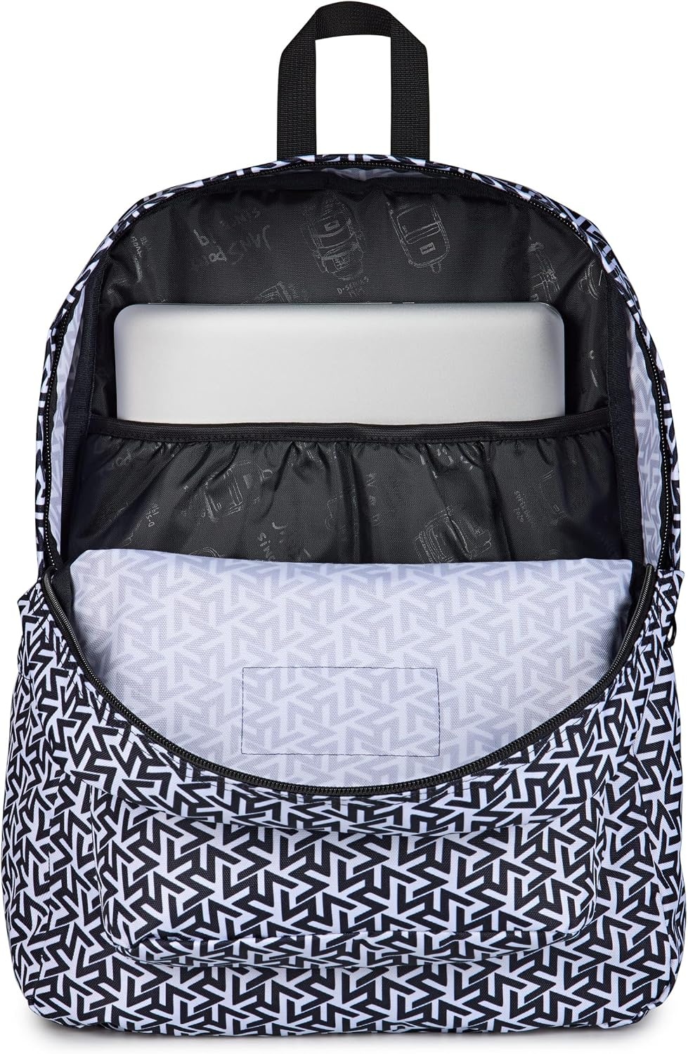 image:imageJanSport SuperBreak Plus Backpack with Padded 15inch Laptop Sleeve and Integrated Bottle Pocket Spacious and Durable Daypack for Work and Travel Pastel LilacTeam Colors WhiteBlackBlack