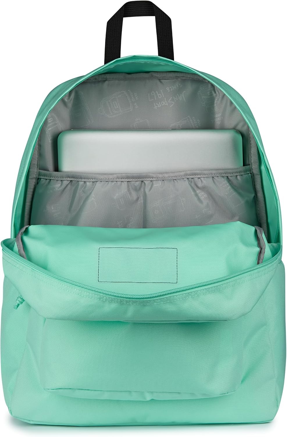 image:imageJanSport SuperBreak Plus Backpack with Padded 15inch Laptop Sleeve and Integrated Bottle Pocket Spacious and Durable Daypack for Work and Travel Pastel LilacMagic Mint