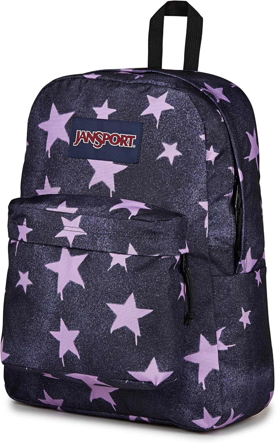 image:imageJanSport SuperBreak Plus Backpack with Padded 15inch Laptop Sleeve and Integrated Bottle Pocket Spacious and Durable Daypack for Work and Travel Pastel LilacSprayed Stars Pastel Lilac