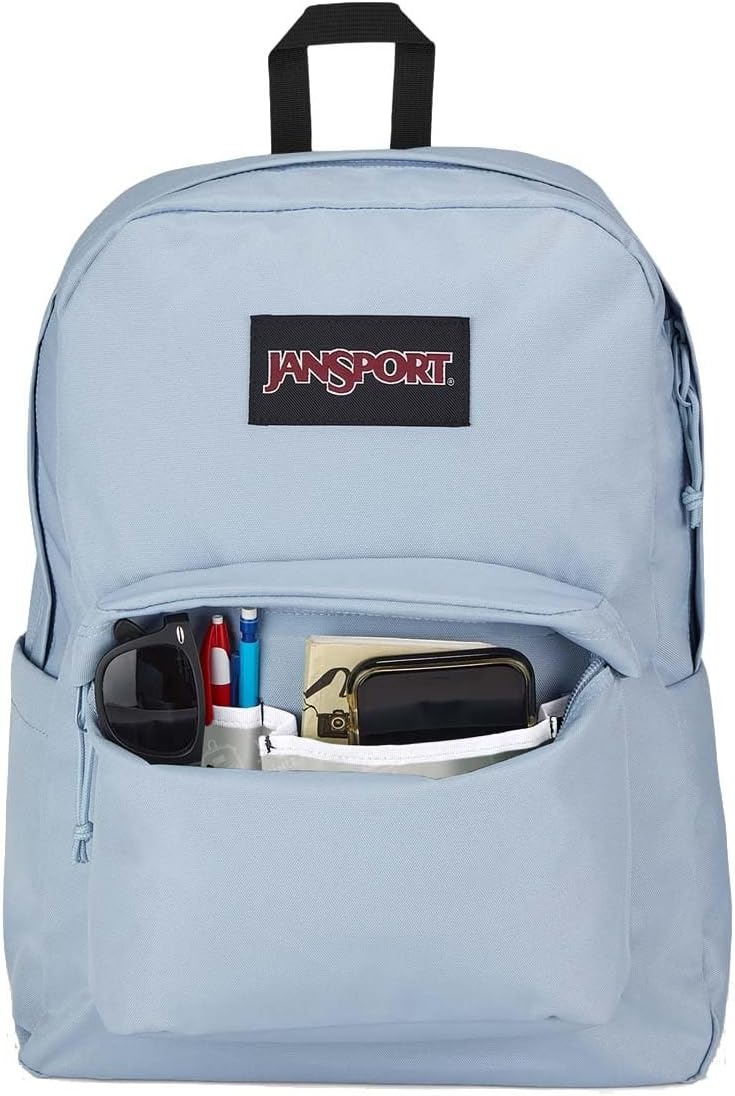 image:imageJanSport Superbreak Backpack Durable Lightweight Premium Backpack Red TapeBlue Dusk