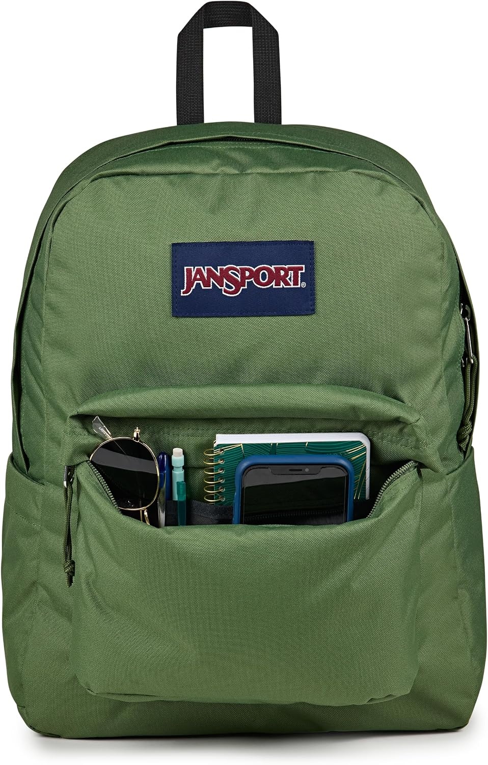 image:imageJanSport Superbreak Backpack Durable Lightweight Premium Backpack Red TapeCargo Green