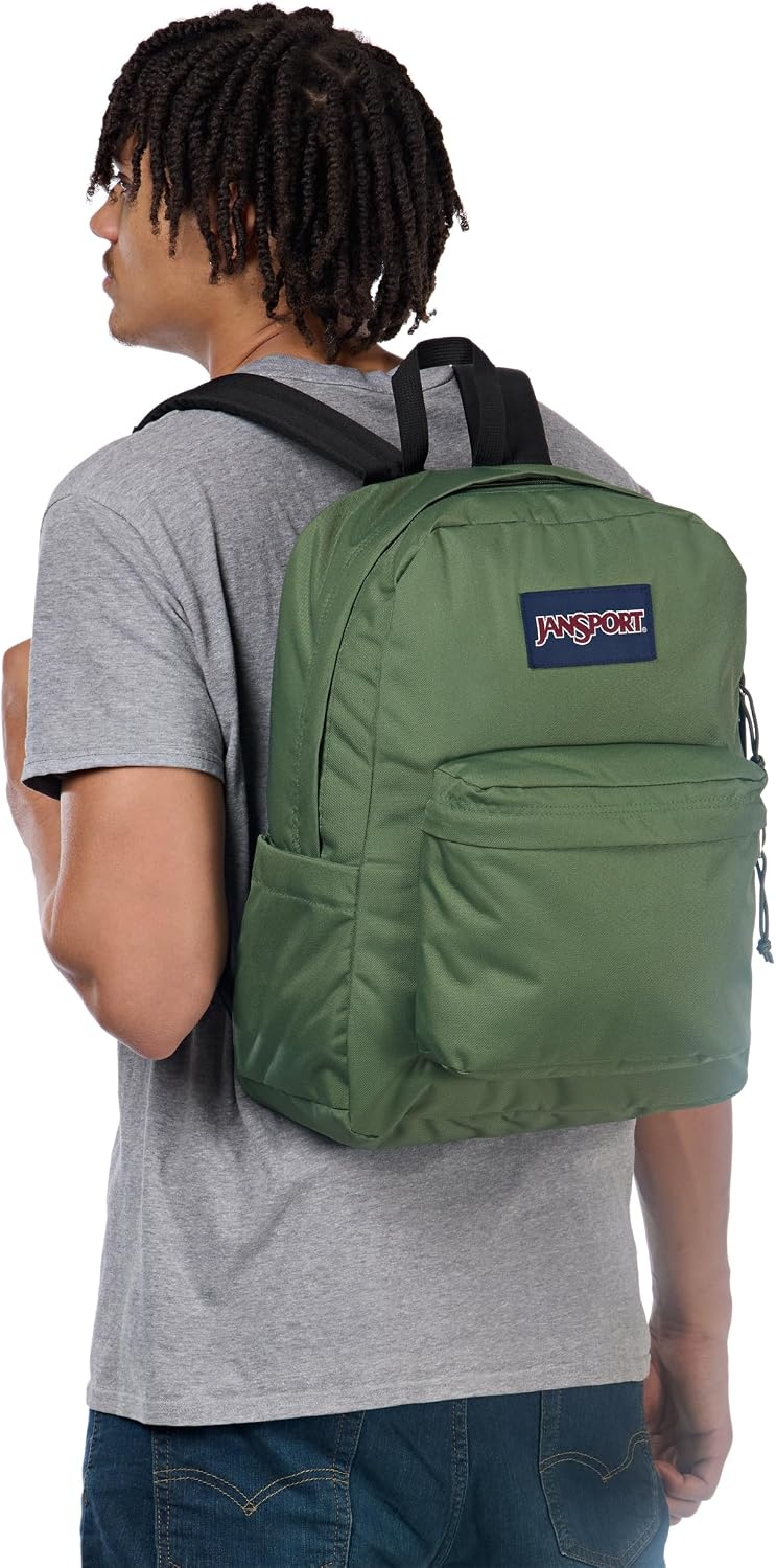 image:imageJanSport Superbreak Backpack Durable Lightweight Premium Backpack Red TapeCargo Green