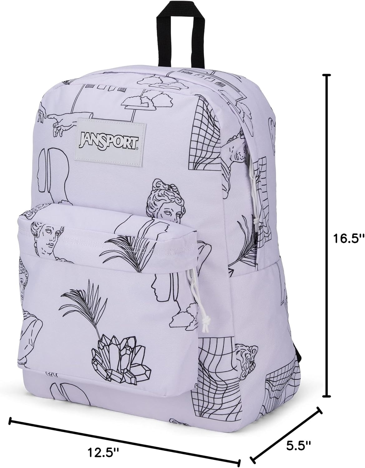 image:imageJanSport Superbreak Backpack Durable Lightweight Premium Backpack Red TapeColor Me Vaporwave