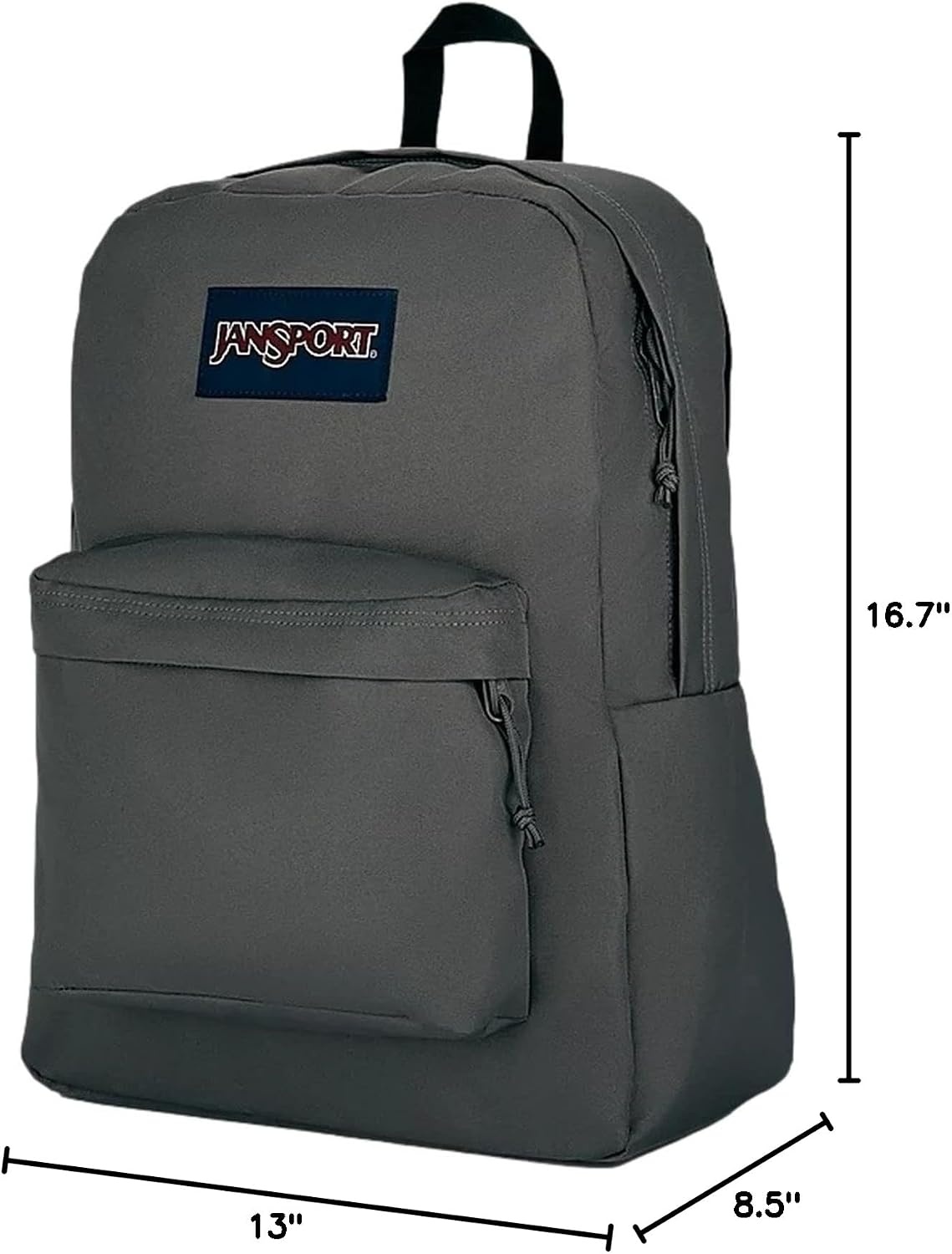 image:imageJanSport Superbreak Backpack Durable Lightweight Premium Backpack Red TapeGraphite Grey