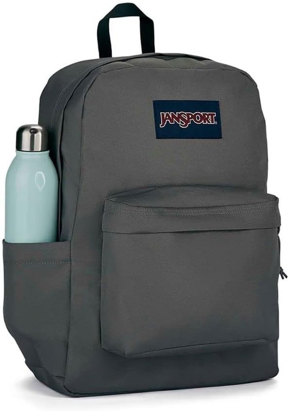 image:imageJanSport Superbreak Backpack Durable Lightweight Premium Backpack Red TapeGraphite Grey