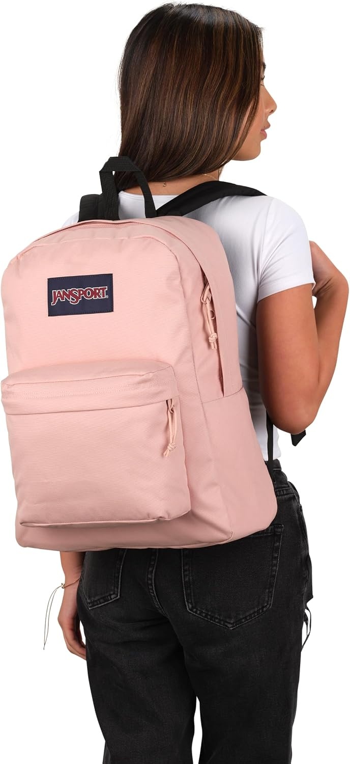 image:imageJanSport Superbreak Backpack Durable Lightweight Premium Backpack Red TapeMisty Rose