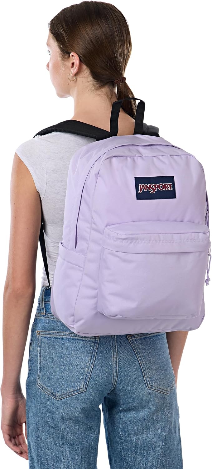 image:imageJanSport Superbreak Backpack Durable Lightweight Premium Backpack Red TapePastel Lilac