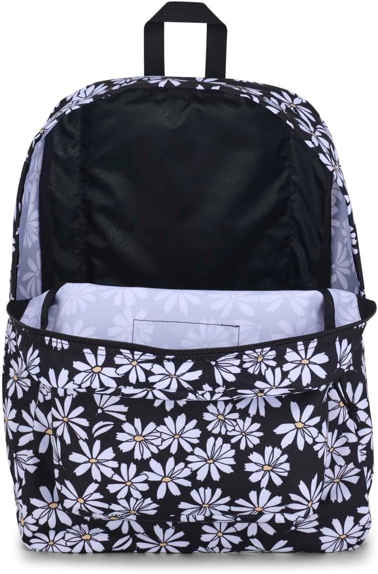 image:imageJanSport Superbreak Backpack Durable Lightweight Premium Backpack Red TapePunk Pansies Black