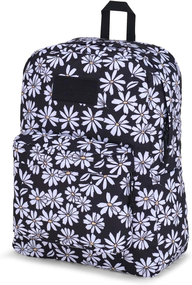 image:imageJanSport Superbreak Backpack Durable Lightweight Premium Backpack Red TapePunk Pansies Black