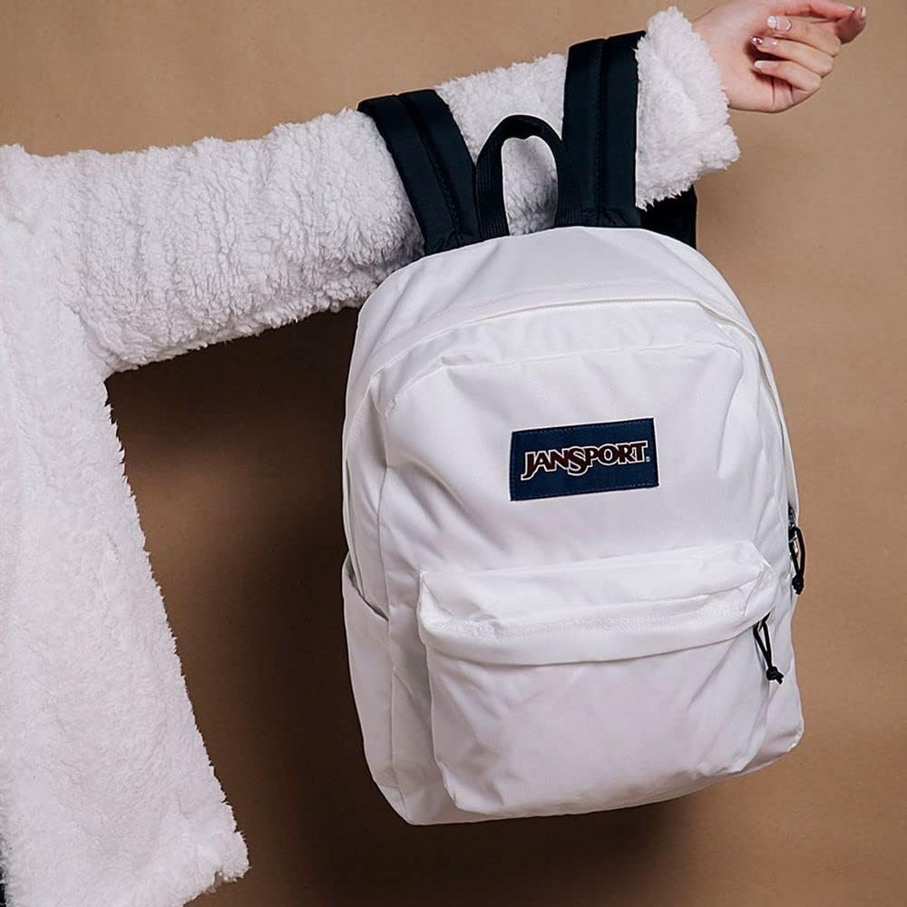 image:imageJanSport Superbreak Backpack Durable Lightweight Premium Backpack Red TapeWhite