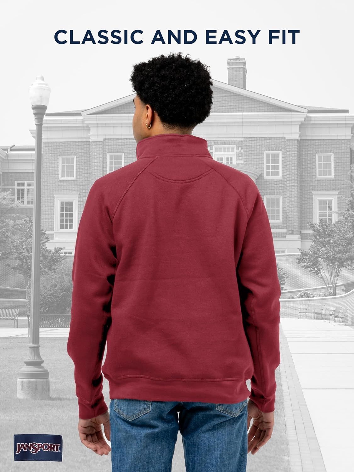 image:imageJanSport Unisex Adult NCAA Officially Licensed Rival Long Sleeve StandUp Collar Quarter Zip SweatshirtUSC Trojans