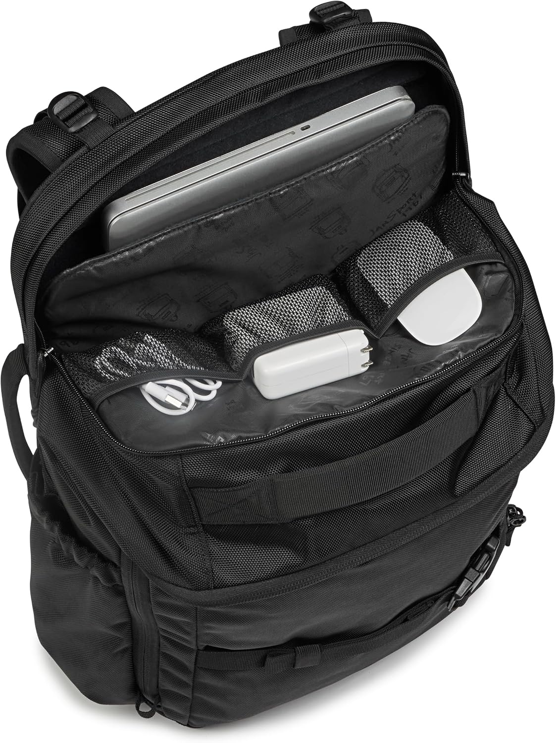 image:imageJanSport Venture Daypack Travel Pack With Large Main Compartment Padded Laptop Sleeve Dual Water Bottle Pockets and Attachment Buckles BlackBlack