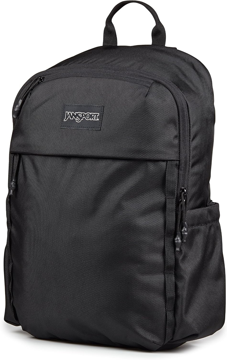 image:imageJanSport Venture Daypack Travel Pack With Large Main Compartment Padded Laptop Sleeve Dual Water Bottle Pockets and Attachment Buckles BlackBlack