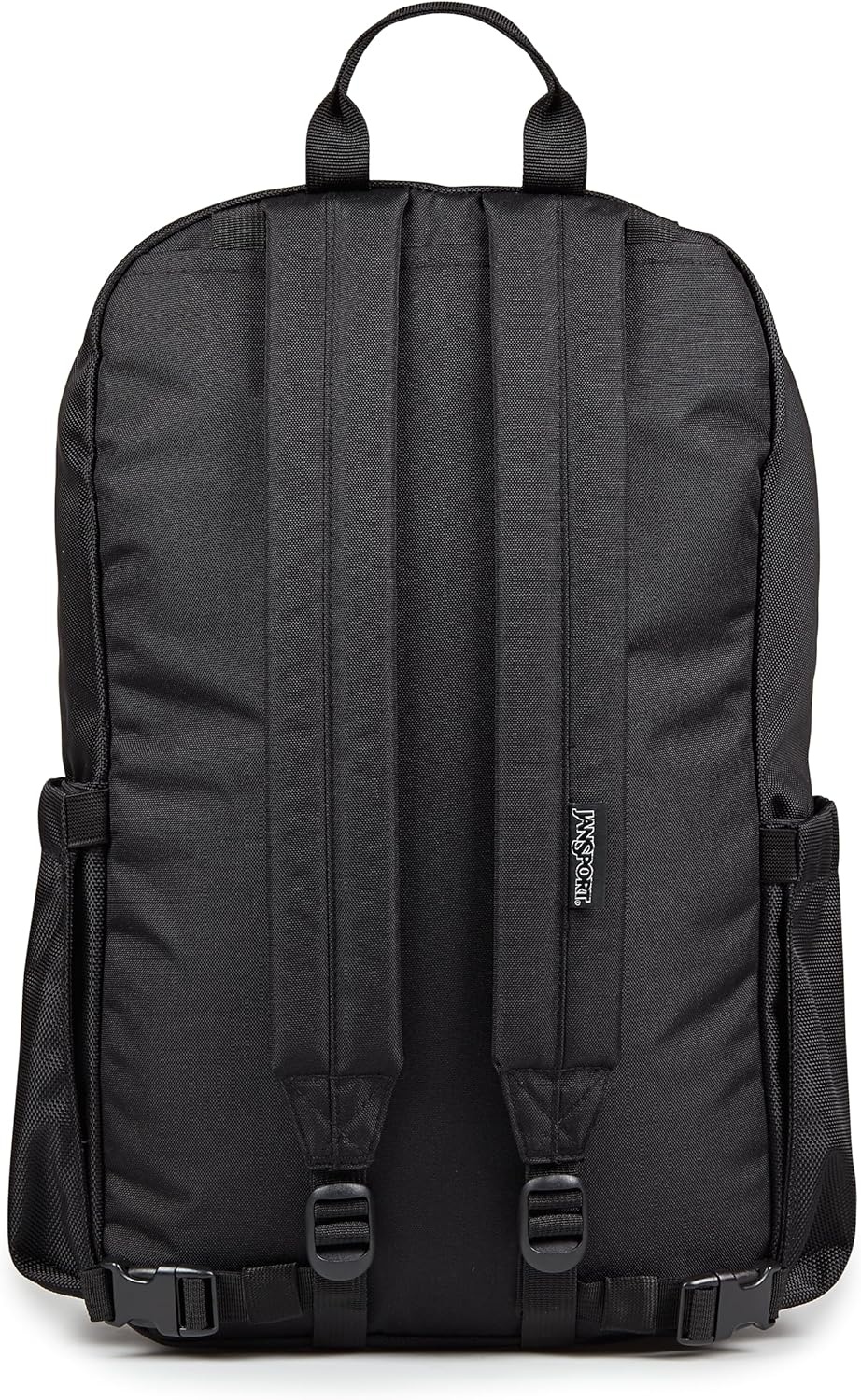 image:imageJanSport Venture Daypack Travel Pack With Large Main Compartment Padded Laptop Sleeve Dual Water Bottle Pockets and Attachment Buckles BlackBlack