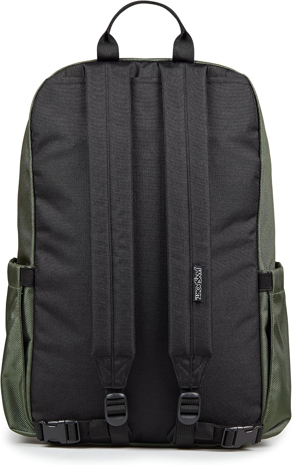 image:imageJanSport Venture Daypack Travel Pack With Large Main Compartment Padded Laptop Sleeve Dual Water Bottle Pockets and Attachment Buckles BlackCargo Green