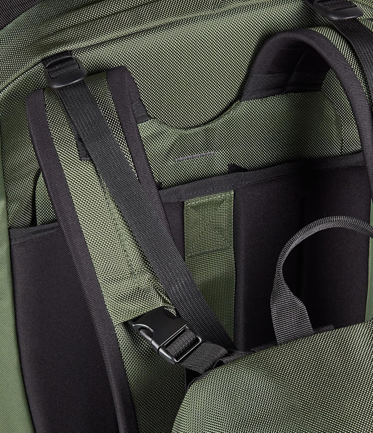 image:imageJanSport Venture Daypack Travel Pack With Large Main Compartment Padded Laptop Sleeve Dual Water Bottle Pockets and Attachment Buckles BlackCargo Green