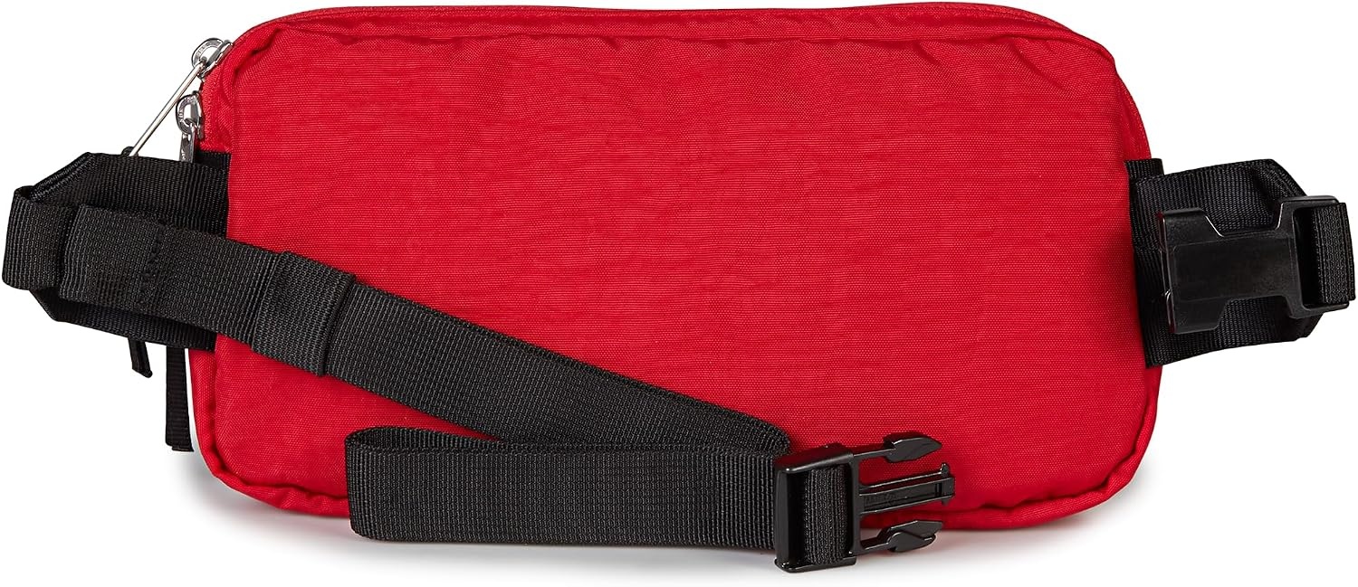 image:imageJanSport Washington Waistpack Fanny Pack Stylish Durable Waist Bag with Adjustable Belt Main Zippered Pocket Quick Stash PocketTravel EssentialsRed Tape