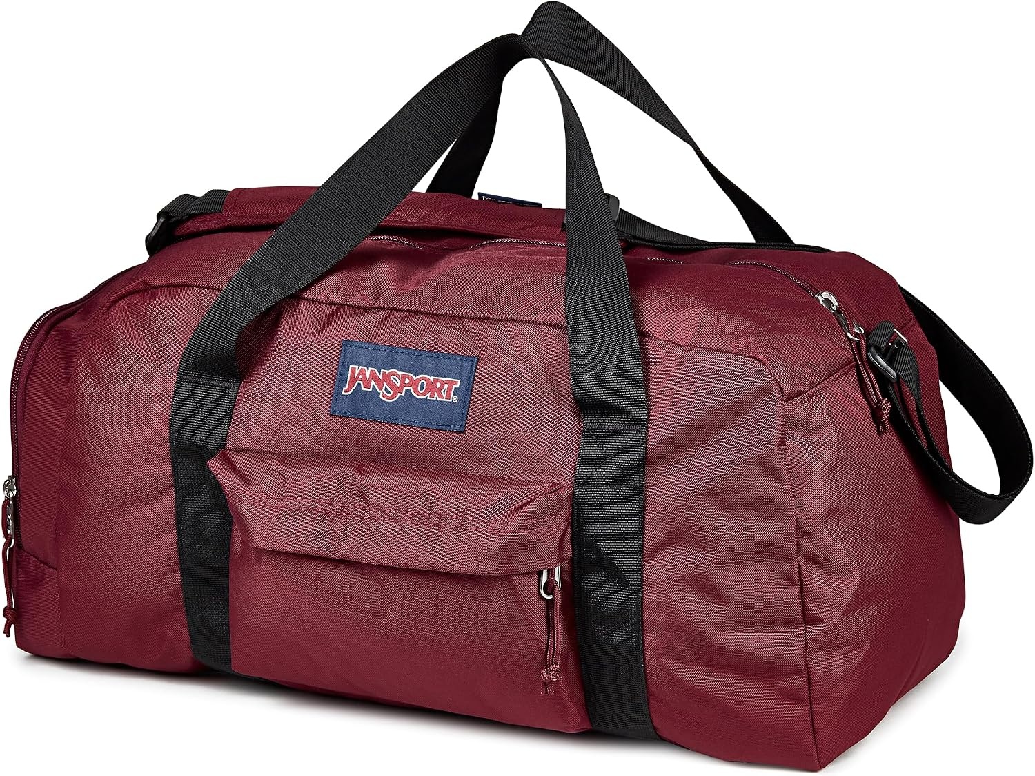 image:imageJanSport Weekender Medium Duffel Travel or Gym Bag Durable Weekender with Front Utility Pocket amp Side Grab Handles Cargo GreenCherry Lacquer