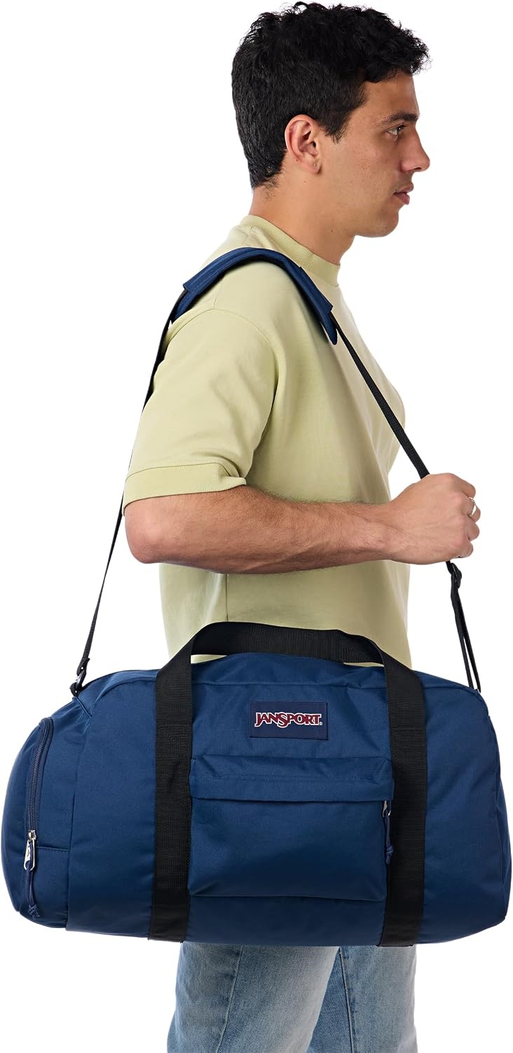 image:imageJanSport Weekender Medium Duffel Travel or Gym Bag Durable Weekender with Front Utility Pocket amp Side Grab Handles Cargo GreenNavy