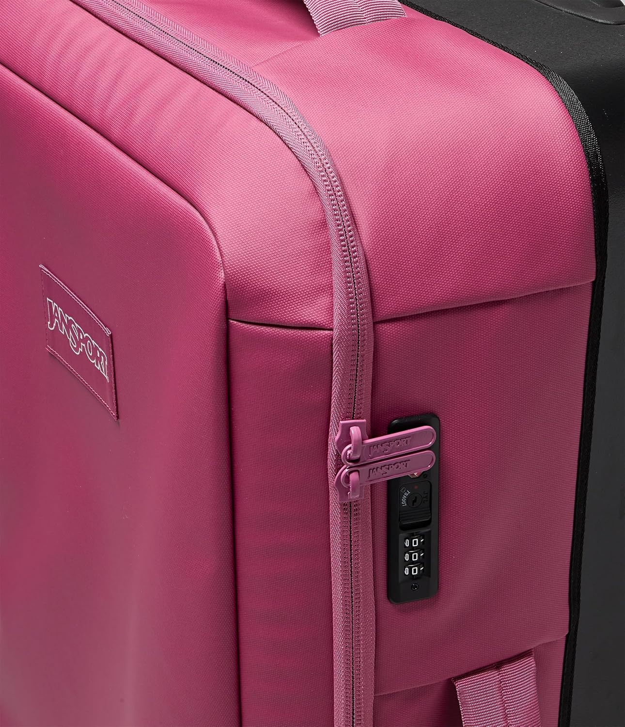 image:imageJansport Good Latitude 95L Rolling Duffel Bag Checked Bag Heavy Duty Travel Suitcase with Wheels TSA Lock amp Polycarbonate Hard Shell Bottom Smokey GritMauve Haze