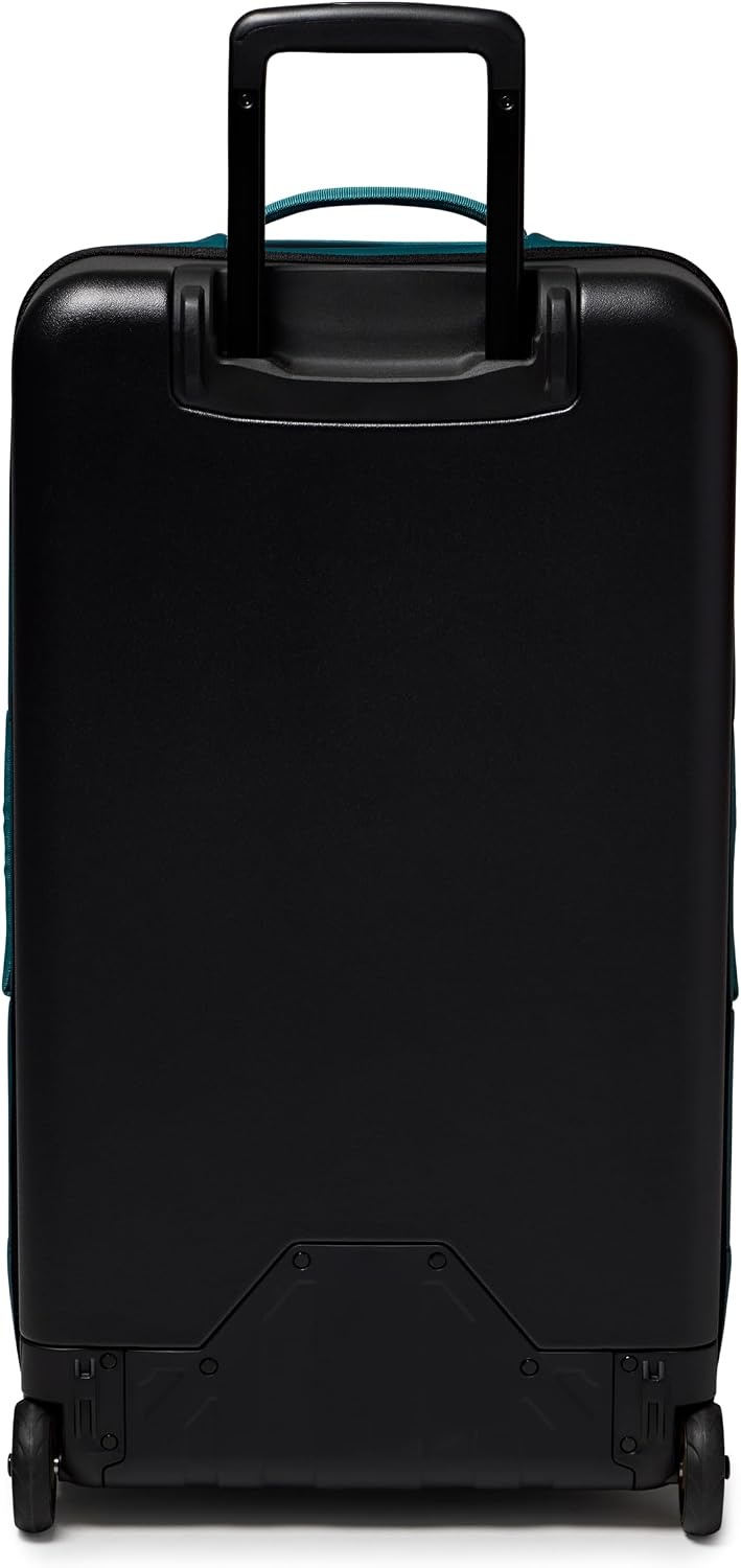 image:imageJansport Good Latitude 95L Rolling Duffel Bag Checked Bag Heavy Duty Travel Suitcase with Wheels TSA Lock amp Polycarbonate Hard Shell Bottom Smokey GritEmerald Pool