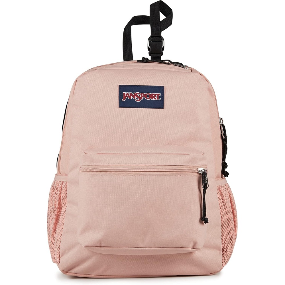 image:imageJanSport Central Adaptive Backpack Wheelchair amp Walker Compatible TuckAway Shoulder Straps Adjustable Backrest Loops amp Anchor Straps Iconic Design BlackMisty Rose