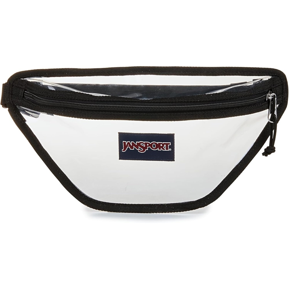 image:imageJanSport Clear Waistpack 1L Transparent Fanny Pack One Main Compartment Adjustable Hip Belt amp Crossbody Strap ClearClear Waistpack
