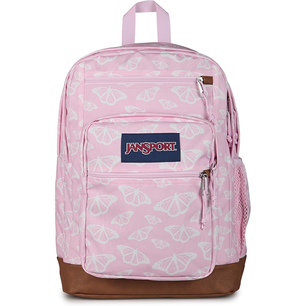 image:imageJanSport Cool Backpack with 15inch Laptop Sleeve Large Computer Bag Rucksack with 2 Compartments Ergonomic Straps Faded SageFlutter By Pink IceWhitePink Ice